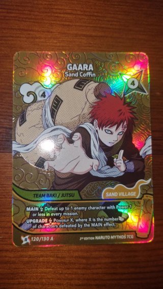 Gaara Sand Coffin carta Naruto