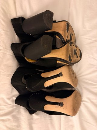 Sandalias Negras Tacón