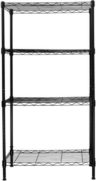 Estantería Metálica Negra 4 Niveles 115x60x35cm