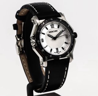 Reloj Mercury Elegante Mujer Negro/Plata