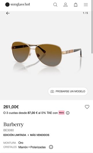 Gafas de Burberry Originales