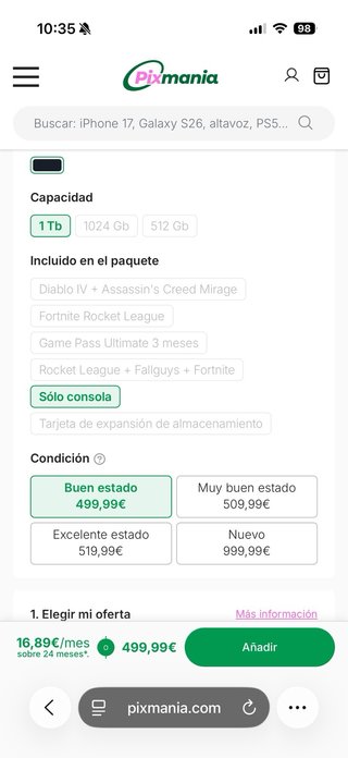 Xbox Series S 1TB Negra