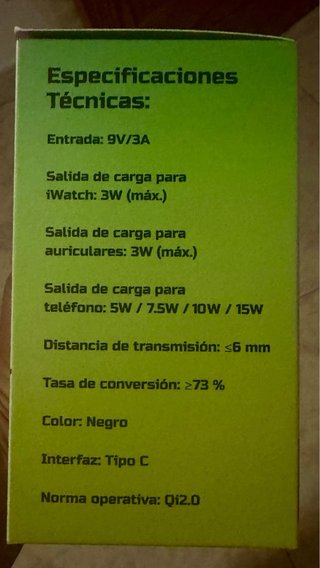 Base Carga Inalámbrica Qi2 Friendly 3 en 1