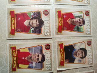 Lote cromos Selección Española Héroes