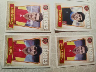 Lote cromos Selección Española Héroes