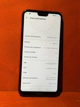 Huawei P20 Lite 4GB/64GB Nero