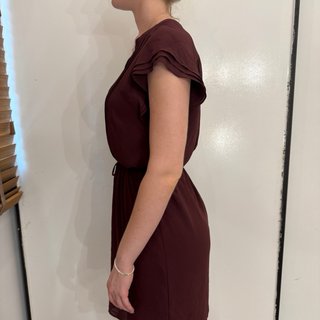 Vestido H&M granate con botones