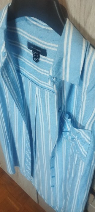 Blusa larga de rayas para mujer