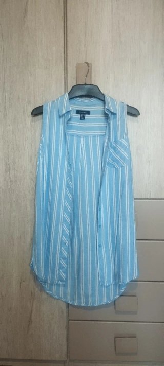 Blusa larga de rayas para mujer