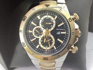 reloj pulsera caballero diplomatic rose gold