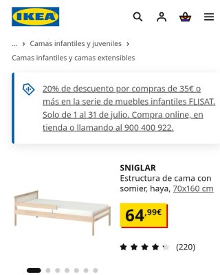 Cama infantil Ikea a estrenar