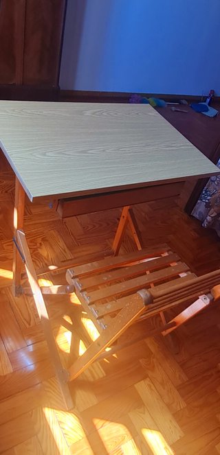 Secretári Escolar Vintage Dobrável Infantil