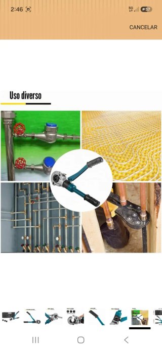 Alicates Prensador Hidráulico VEVOR