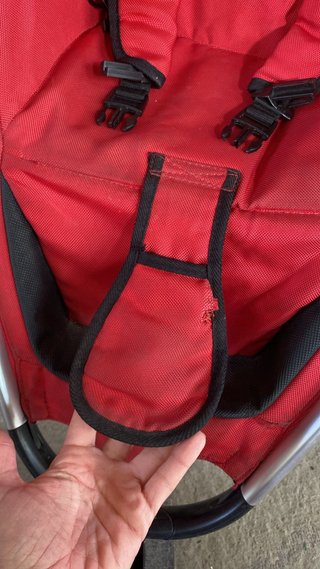 Silla de paseo roja