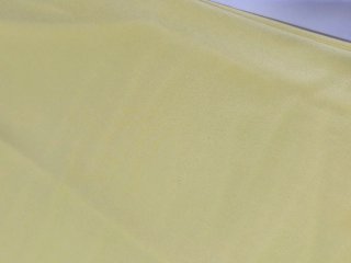 Vestido amarillo con capa de gasa