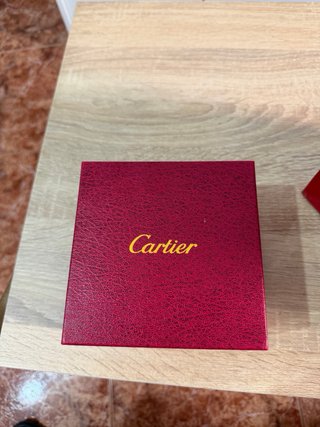 Scatola di Gioielleria Rossa e Dorata Cartier