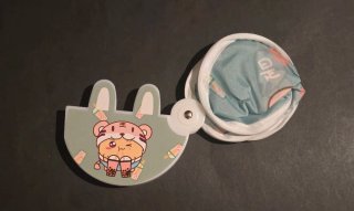 Abanico Plegable Diseño Bubble Tea