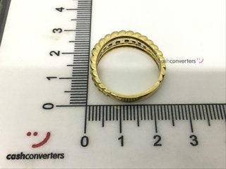 anillo oro 18k con piedra con diamante,zafiro
