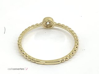 anillo oro 18k con piedra con circonita