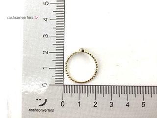 anillo oro 18k con piedra con circonita