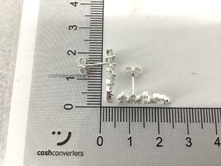 pendientes plata 925mm con piedra con circonita