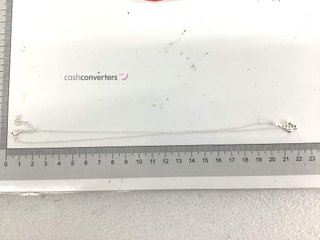 cadena plata 925mm con piedra con circonita 19cm