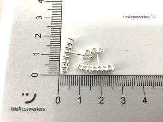 pendientes plata 925mm con piedra con circonita