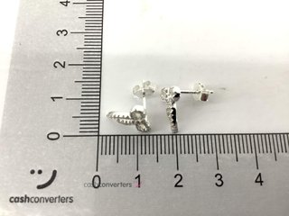 pendientes plata 925mm con piedra con circonita
