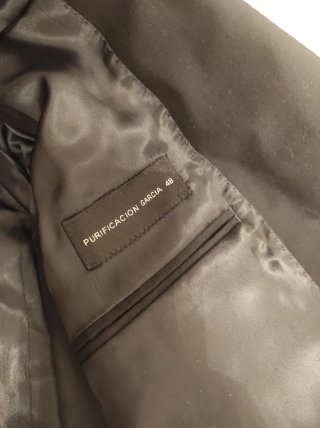Traje Purificación García Negro Talla M