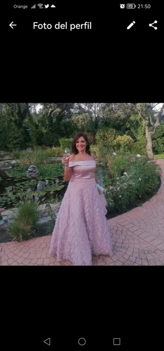 Vestido de fiesta rosa