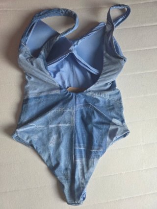 Costume intero Calzedonia effetto denim