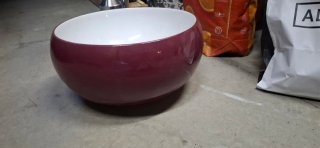 Lavabo de diseño porcelana púrpura y blanco