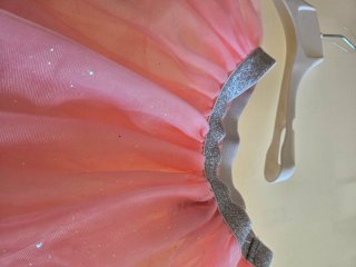 Gonna H&M bambina rosa tulle glitter