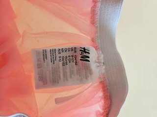 Gonna H&M bambina rosa tulle glitter