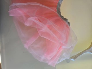 Gonna H&M bambina rosa tulle glitter
