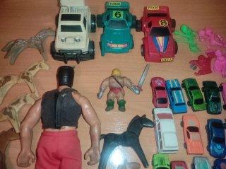 Lote Figuras Juguetes Muñecos Coches