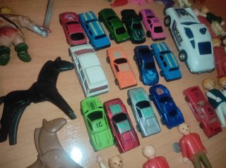Lote Figuras Juguetes Muñecos Coches