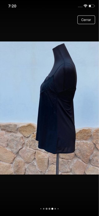 Camiseta Sfera encaje negro
