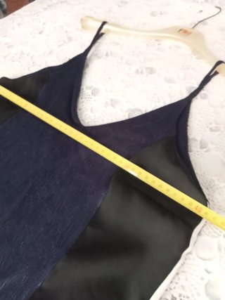 Copricostume abito lungo nero blu bianco