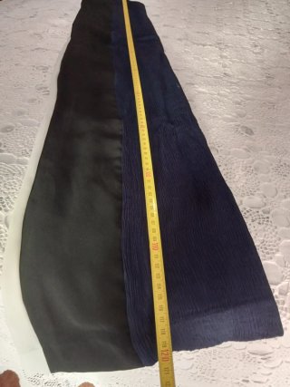 Copricostume abito lungo nero blu bianco
