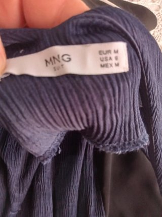 Copricostume abito lungo nero blu bianco