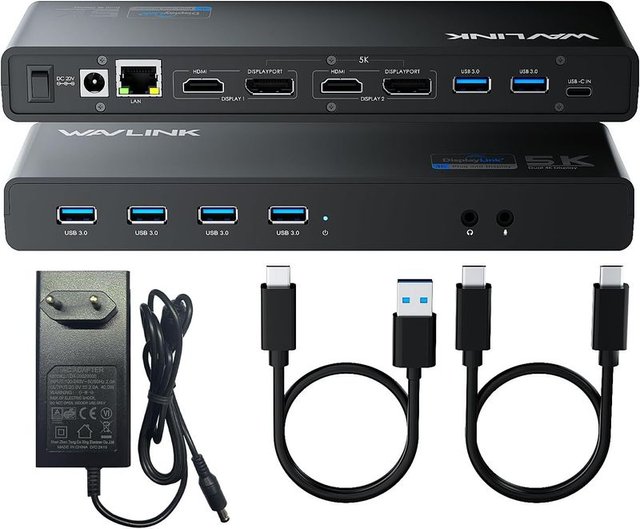 WAVLINK WL-UG69DK1 Estación Acoplamiento HDMI DP
