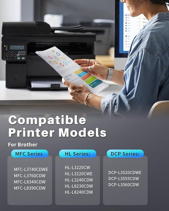 INK4U DR248CL Tambor TN248XL Brother DCPL3560CDW