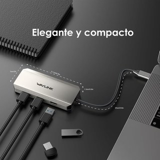 WAVLINK Estación acoplamiento triple pantalla 4K
