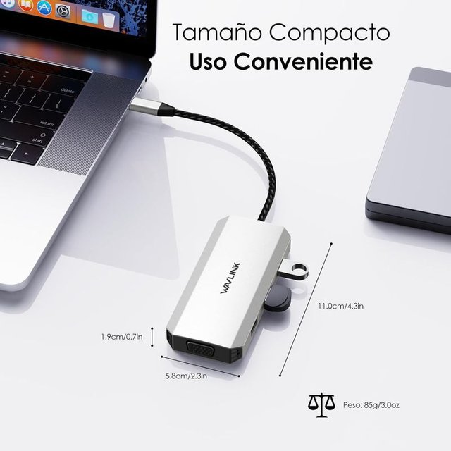 WAVLINK Estación Acoplamiento USB-C 4 monitores