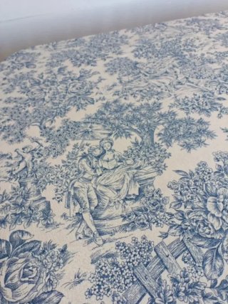 Retal 2 x1,40 Tuile de Jouy en loneta estampada
