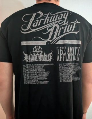 CAMISETA NEGRA - PARKWAY DRIVE / WOLF - XL y más..