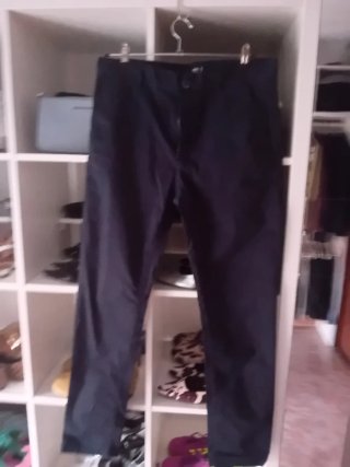 Pantalones Azul Marino Slim Fit