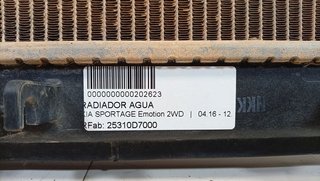 RADIADOR AGUA KIA SPORTAGE Emotion 2WD