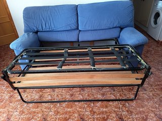 Sofá Cama Azul Tela en oropesa del mar
